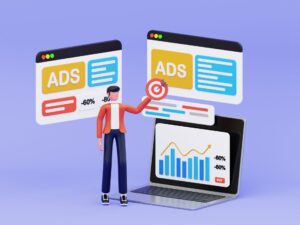 Publicidad display en un portal de noticias mostrando banners publicitarios